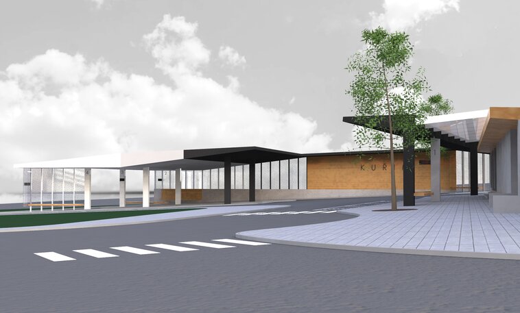 Tailor-made bus station roofing