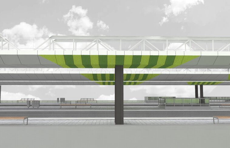 Train Corridor Prague-Hostivař